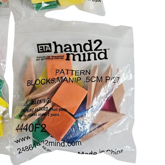 Hand 2 Mind Educational Tool Kits Pattern Blocks & Color Tiles Math Patterns - Picture 4 of 6
